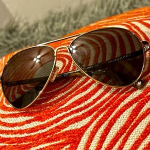 Retro BANANA REPUBLIC Tortoise Gold Aviator Sunglasses 'LEIGHTON/S 03YG QT